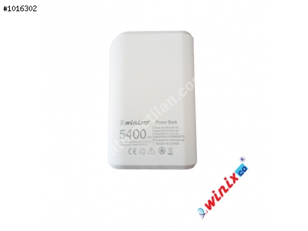 GERÇEK KAPASİTE 5400 mAh POWERBANK WİNİXCO, %69 İNDİRİMLE!